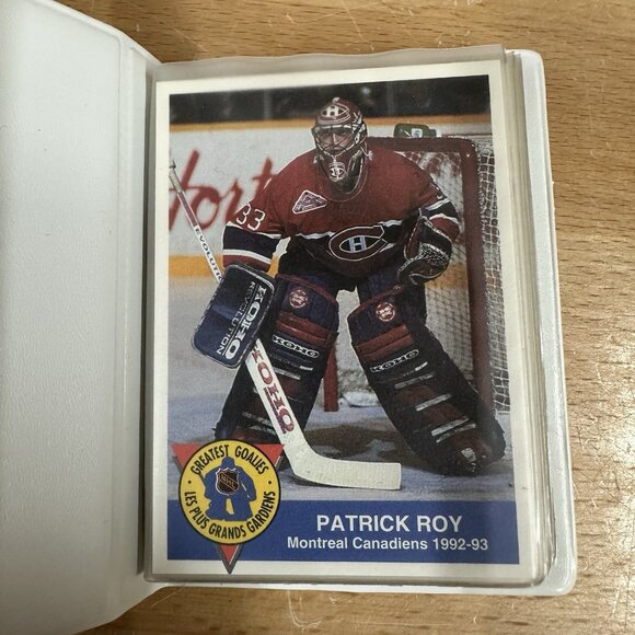 1993-94 HIGHLINER GREATEST GOALIES FACTORY SET - 15 CARDS + ALBUM - Picture 2 of 4